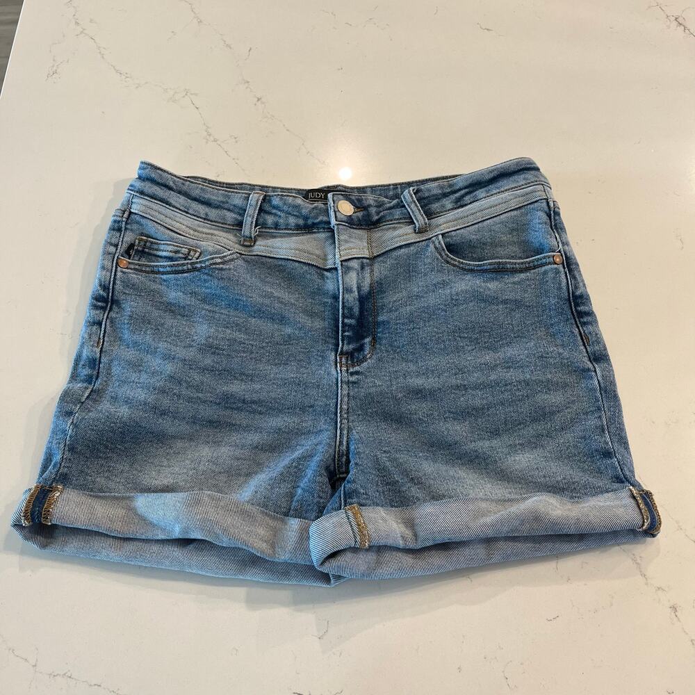 Judy Blue XL Cuffed Jean Shorts